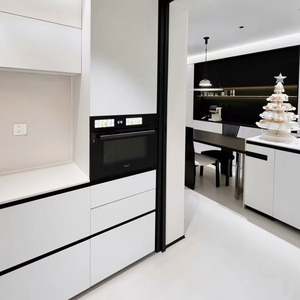 Armoires de cuisine modernes 2025, armoires de cuisine personnalisées laquées mat haut de gamme, ensembles complets - Product Image 5