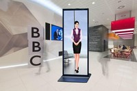 Pantalla Táctil 4K para Señalización Digital, Kiosco Vertical con Soporte, Sistema Operativo Dual Android/Windows, Pantalla LCD para Publicidad en Interiores