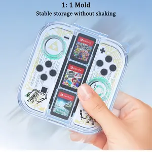 Estuche de almacenamiento para <span class=keywords><strong>Nintendo</strong></span> <span class=keywords><strong>switch</strong></span> joycon Thickened PC <span class=keywords><strong>tienda</strong></span> colorida 3 tarjetas de juego para <span class=keywords><strong>switch</strong></span> OLED Joy-con estuche protector - Product Image 6