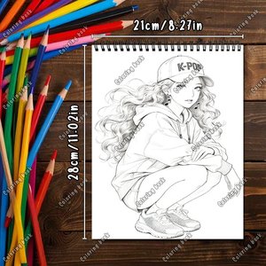 Quaderno a spirale personalizzato OEM ODM con carta spessa per fan K-Pop, forniture scolastiche, blocco da disegno all'ingrosso, regalo per San Valentino - Product Image 5
