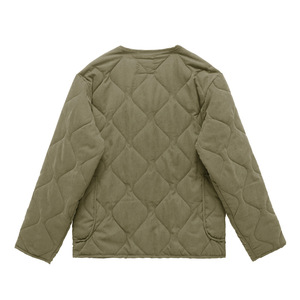Cappotto a sbuffo trapuntato retrò da <span class=keywords><strong>uomo</strong></span> 100% <span class=keywords><strong>capispalla</strong></span> caldo con giacca da lavoro a rombi senza colletto - Product Image 2
