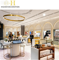 Vitrine de présentation de parfums verrouillable avec éclairage LED et logo personnalisé