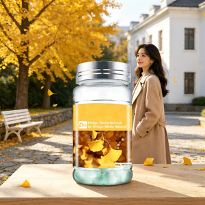 Capsule de Ginkgo Biloba naturel en gélule molle 1000mg, Complément de soutien du système sanguin de haute qualité, Non-OGM et certifié Halal - Product Image 1