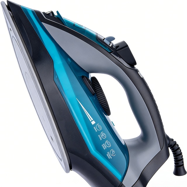 Portable Steam Iron High Power 4 Gear Adjustable Blue Black Household Electric Iron for Home Clothing Ironing
