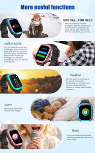 2025新モデルD55 AIキッズスマートGPS時計4G双方向電話電話ビデオ通話1.83インチ表示心拍数検出スポーツモード - Product Image 2