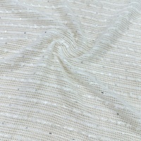 Dentelle en mohair tricotée à sequins, garniture scintillante perlée, tissu en mohair pour accessoires de vêtements DIY, idéal pour robes de soirée et robes de mariée