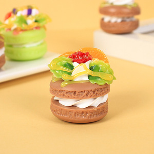 Modelo de pastel de macaron de crema simulada, decoración para mesa de postres de té de la tarde, accesorio para fotografía - Product Image 1