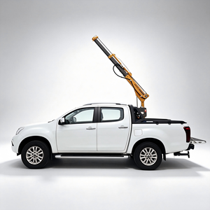 Camioneta 4x4 con mini grúa telescópica integrada de 1 tonelada, vehículo de transporte ligero 4WD para trabajos en áreas remotas - Product Image 2