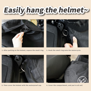 Bolsa de transporte para bicicleta de alta calidad de fabricante OEM Xilla, bolsa de transporte de almacenamiento para casco de seguridad impermeable negra a la venta - Product Image 6