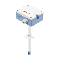 Transmetteur de vitesse de l'air LEFOO LFS10 haute précision ((0,2 m/s + 3 % MV)) Sortie RS485/Modbus Protection IP65 Plage 0-30 m/s 24 V AC/DC