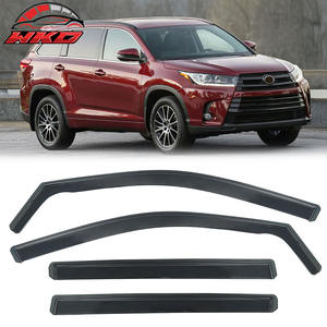 Pare-pluie et déflecteurs de vitres latérales pour Toyota Highlander (2014-2019) – Protection de portières en PC - Product Image 1