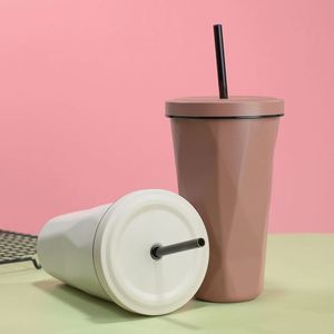 Mug isotherme à double paroi pour voiture, 12 oz (500 ml), avec paille - Product Image 3