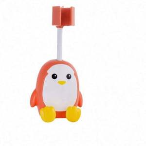 Soporte de Ducha Universal de Plástico Ajustable y Desechable con Diseño de Pingüino de Dibujos Animados, Adhesivos Sin Perforaciones y Ecológicos para Baño - Product Image 1