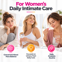 Probiotiques en capsules avec prébiotiques et canneberges, marque privée OEM, complément alimentaire quotidien pour femmes, approvisionnement en gros direct usine