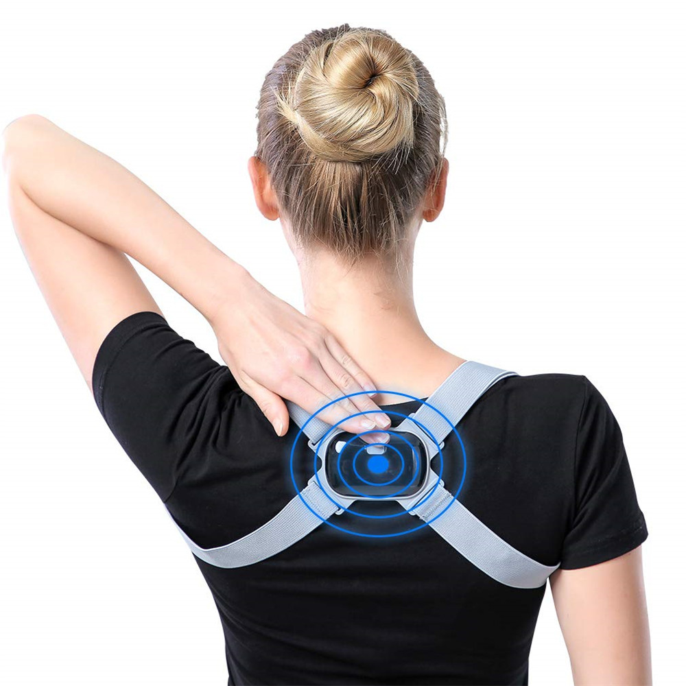 Умный тренажер осанки, Электрический Корректор осанки для спины, регулируемая вибрация, напоминание, умный Корректор осанки