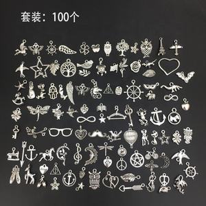 100pcs Argento Tibetano Cuore La Albero della Vita di Infusione Uccello Animale di fascini Della Lega Del Pendente forNecklace Bracciale fare - Product Image 2