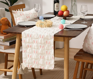 DAMAI Easter Holiday Supplies Table Decoration Rectangular Spring Bunny Durable Table Cover for Party Dinner Decor - Product Image 2