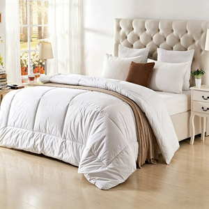 Juego de Edredón de Lujo de Cinco Estrellas para Hotel, con Edredón de Algodón <span class=keywords><strong>Blanco</strong></span> - Product Image 1