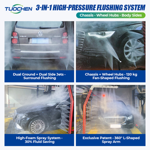 Machine de lavage de <span class=keywords><strong>voiture</strong></span> électrique sans contact TUOCHEN 360, système de lavage de véhicule entièrement automatique avec contrôle intelligent - Product Image 2