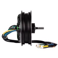 Nouveau design, double axe, coloré, YMMOTOR, moteur de moyeu électrique sans balais étanche 12 pouces 72V 3000-5000W, 700-1400RPM, pour trottinette électrique