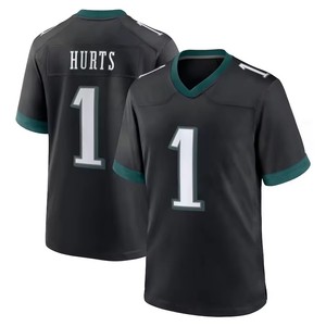 Maillot de <span class=keywords><strong>football</strong></span> des Philadelphia Eagles cousu de haute qualité # 1 Jalen Hurts # 6 A.J. Marron # 26 Saquon Barkley # Maillot personnalisé 9 <span class=keywords><strong>Lemon</strong></span> - Product Image 5