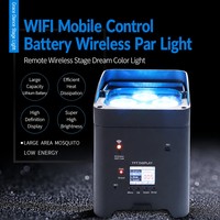Luz LED Par a Batería 6x18W RGBWA DMX512 con Control Remoto Inalámbrico IP54, Iluminación de Escenario para Bodas, Fiestas, DJ, KTV