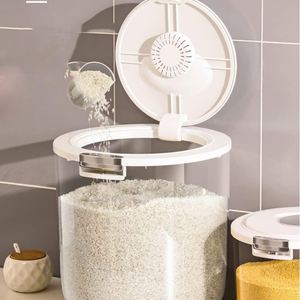 Kitchen Food Organizer Cereal <b>Plastic</b> Rice <b>Bin</b> Dispenser Storage Container Box 30L 20L 10L Pet Food Storage - Product Image 3