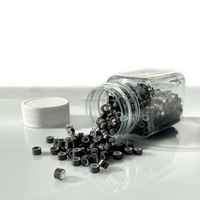 Großhandel Silikonbeschichtete Mikroperlen & Ringe (5mm*3mm*3mm) für Haarverlängerungen - Heimgebrauch
