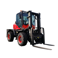 Chariot élévateur diesel agricole RELILIFT neuf, très demandé, 3,5 tonnes, hauteur de levage 3m-6m, tout-terrain 4x4, mât bi-étages, pneus pneumatiques, garantie 1 an