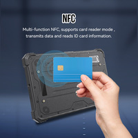 8 pulgadas admite 13,56 MHZ Nfc Gps posicionamiento Rj45 USB2.0 puerto con función de reconocimiento de huellas dactilares Android Tablet resistente