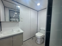 Conteneur en acier galvanisé gris anthracite de 20 pieds, moderne, pour restaurant, café, magasin, salle de bain, avec escalier en colimaçon, garantie 3 ans