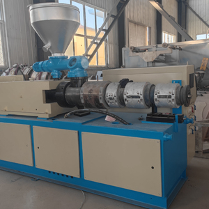 Ligne de production de machines d'extrusion de tuyaux en PE/PP/<span class=keywords><strong>PVC</strong></span> à double vis hautement automatisée avec moteur et boîte de vitesses - Product Image 2