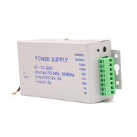 Nouvelle alimentation pour système de contrôle d'accès de serrure de porte, interrupteur 110-240V vers DC 12V 3A, alimentation temporisée