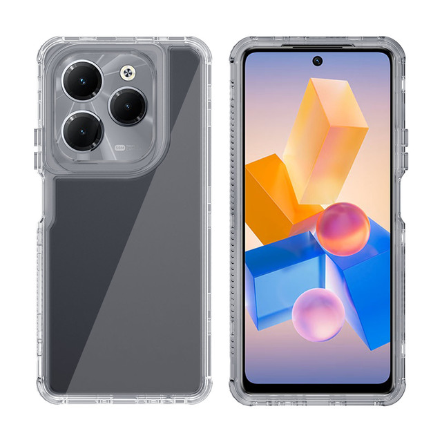 TPU PC Forro 360 Full Shockproof Phone Case Heavy Duty 3 in 1 Phone Back Cover for Infinix GT 30 Pro