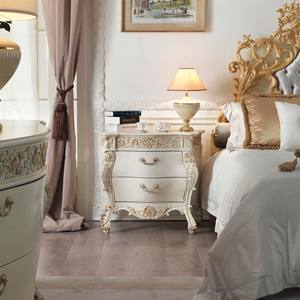 ชุดเครื่องนอนผ้าหรูหราสไตล์วิลล่าคลาสสิกยุโรป  ไม้บีชคุณภาพสูงสั่งทำพิเศษ  ห้องนอนครบชุดพร้อม<span class=keywords><strong>กระจก</strong></span>แต่งตัว - Product Image 3