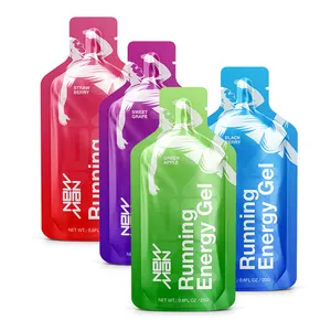 Saco de embalagem de pó original da bebida, etiqueta privada personalizada de forma especial saco biodegradável do esporte da nutrição de energia do gel
