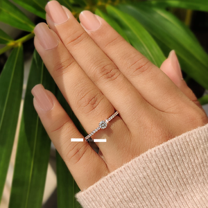 Bague en diamant de laboratoire raffiné, conçue pour mettre en valeur la brillance et la flamme, avec un style élégant et intemporel pour tous les événements, en provenance d'Inde - Product Image 6