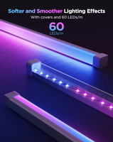 Bandes lumineuses LED de 10 m avec protections, éclairage intelligent, canal diffuseur LED pour chambre, plinthes, studio, armoire