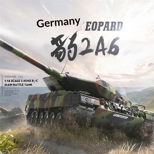 Modèle de char <span class=keywords><strong>allemand</strong></span> Henglong Panzer 2A6 électrique de la Seconde Guerre mondiale, jouet militaire avec chenilles en plastique, boîte d'origine, pour garçons - Product Image 2