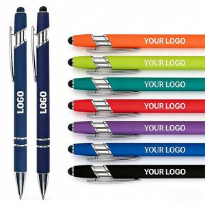 Stylo publicitaire en métal personnalisé avec logo gravé au laser, largeur d'écriture 1,0 mm, idéal pour les signatures – Cadeau d'affaires promotionnel en gros - Product Image 1