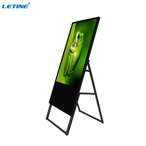 จอแสดงผลดิจิทัลแบบพกพาสำหรับใช้งานภายในอาคาร จอ LCD แสดงโปสเตอร์ ความละเอียด Full HD ระบบ Android พร้อม SDK และระบบจัดการเนื้อหาบนคลาวด์ สำหรับเมนูร้านอาหาร - Product Image 6
