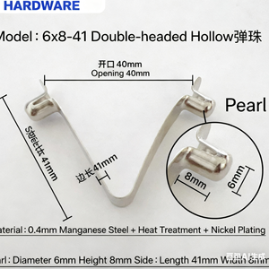 Customized Stainless Steel Flat <strong>Spring</strong> U Clip V Shape Quick Release <strong>Latch</strong> <strong>Push</strong> Button 40 lb Load Capacity Industrial Use Model - Product Image 4