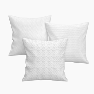 Sang trọng mềm màu xám <span class=keywords><strong>polyester</strong></span> <span class=keywords><strong>s</strong></span>ợi nhỏ làm mát gối trường hợp bao gồm dệt kim Jacquard thiết kế phong bì đóng cửa nhà khách <span class=keywords><strong>s</strong></span>ạn bệnh viện 6A - Product Image 2