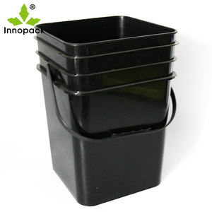 Manufacturer Promotion 20L Capacity PP Storage Bucket with Lid Direct Sales Square Plastic <b>Drum</b> <b>Pail</b> & <b>Barrel</b> - Product Image 5