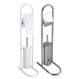 Cepillo de inodoro de acero inoxidable <span class=keywords><strong>y</strong></span> soporte de papel tisú, accesorios de baño para el hogar, <span class=keywords><strong>portarrollos</strong></span> de cepillo de limpieza - Product Image 6