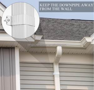 Sangle de fixation robuste pour gouttière, estampage de précision, 2x3 pouces, pour l'installation de gouttières - Vente en gros - Product Image 2