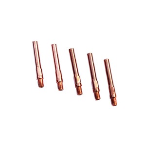 BIER Copper Conductive Tips 6mm M6 40/45mm For Welding Torch Wire Guide - Product Image 5