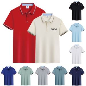 เสื้อโปโลขายส่ง ปักโลโก้ได้ ผ้าฝ้าย สีพื้น เรียบง่าย สำหรับกอล์ฟ ผู้ชาย ระบายอากาศได้ดี สวมใส่สบาย - Product Image 4