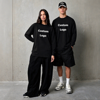 T-shirt personnalisé en coton épais à manches longues, couleur unie, coupe oversize pour homme – Vente en gros directe usine à prix réduit