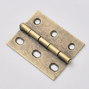 Bisagra de bronce antiguo de 50x38mm, rectangular de 6 orificios para cajas de madera, accesorio de ferretería para regalos y manualidades - Product Image 3